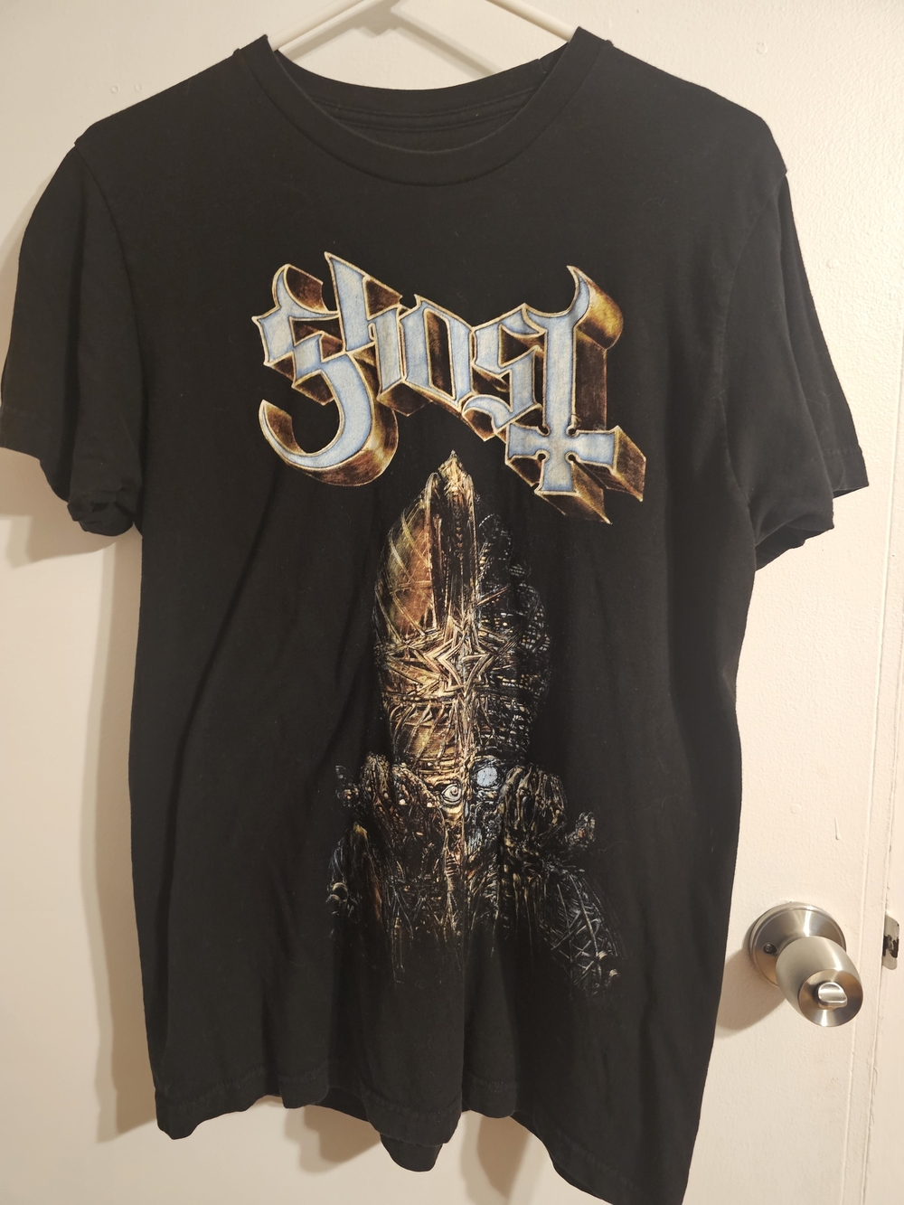 'Ghost' Band Tee with Gold-Silver Impera Logo Size Medium